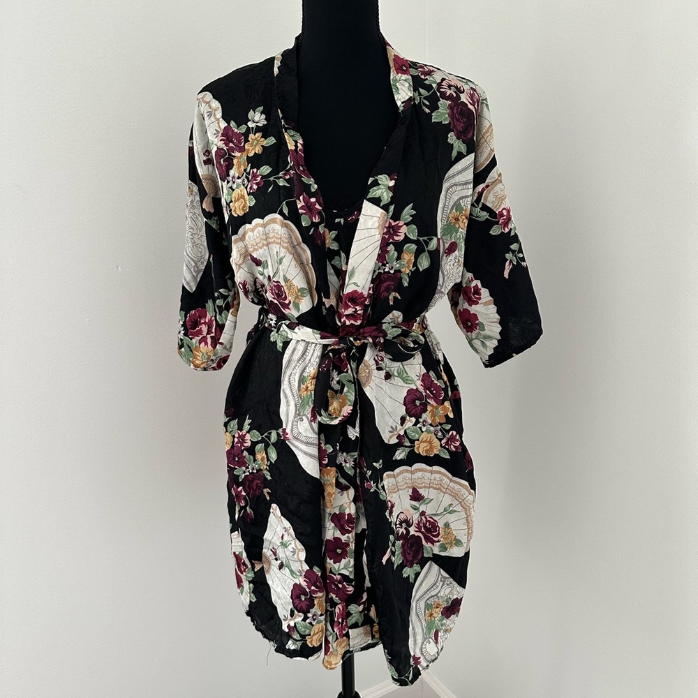 Vintage Floral Slip and Robe